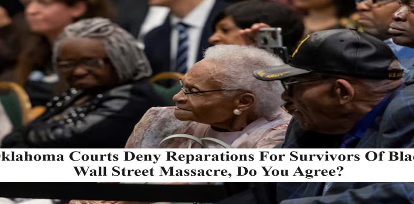 Oklahoma Supreme Court Rejects Black Wall Street Survivors Seeking Reparations, Do You Agree? (Live Twitter Space Broadcast)