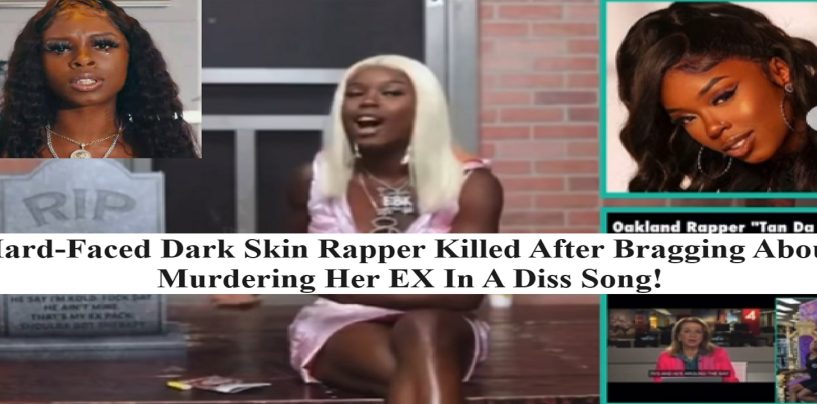 Hard-Faced Rapper, ‘Tan DaGod’, Shot Dead At Event After Bragging About Killing Her EX In Rap Song! (Live Broadcast)