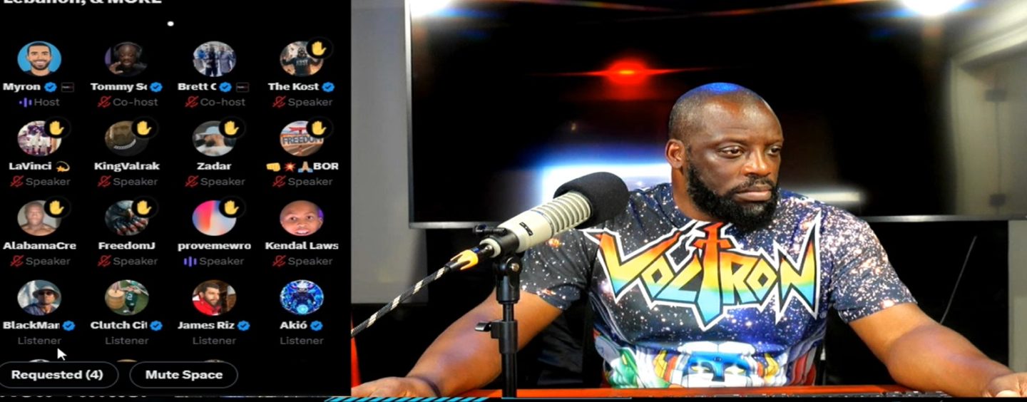 Myron Gains & Tommy Sotomayor speak on LGBT Olympics, Israel war w/ Lebanon, & MORE! (Twitter Video)