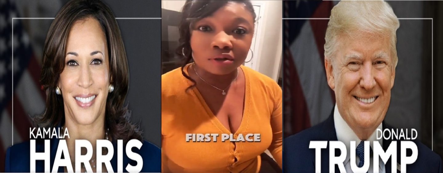 Busty Black Beauty Breaks down Trump Vs Harris Policies In An Easy To Understand Video! (Video)