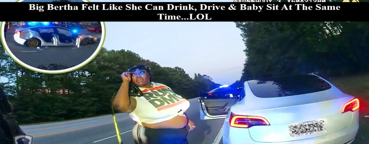 3000 lb Black Woman Takes Cop On A Wild Street Chase After Being Drunk With A Car Full Of Kids! (Live Broadcast)