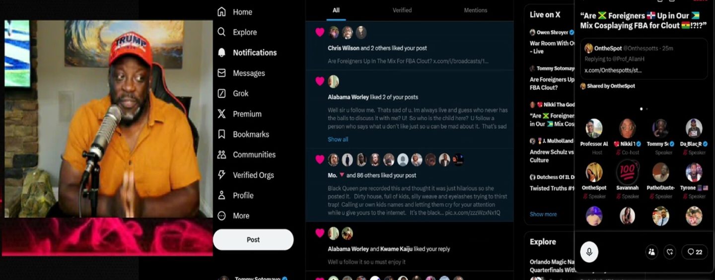 Are Foreign Blacks Up In The Mix For FBA Clout? (Tommy Sotomayor Joined Twitter Space)
